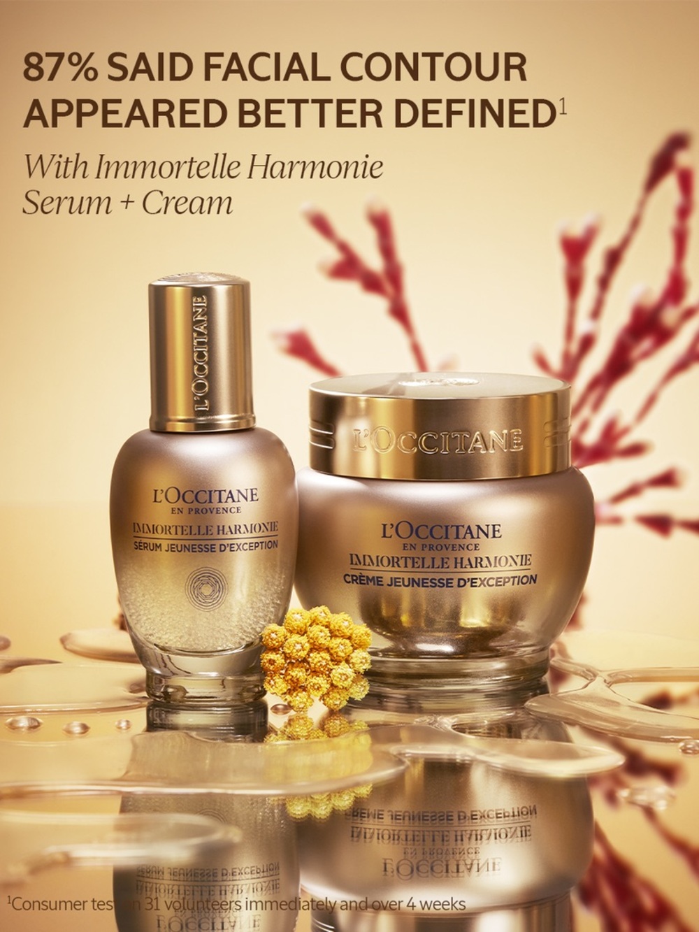 L'OCCITANE Harmonie Immortelle Cream & Serum Duo